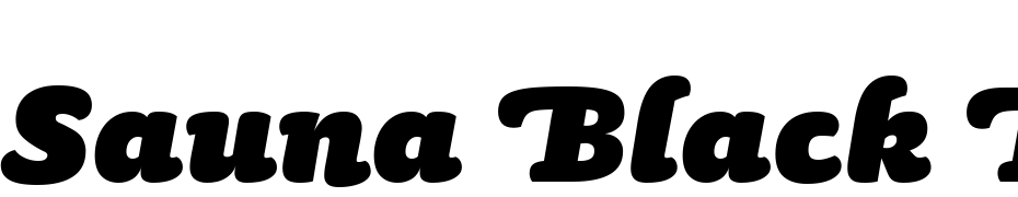 Sauna Black Italic Swash Font Download Free